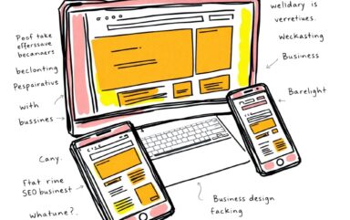 A business owner analyzing website performance metrics on a mobile-friendly dashboard, highlighting the benefits of responsive web design for business growth.