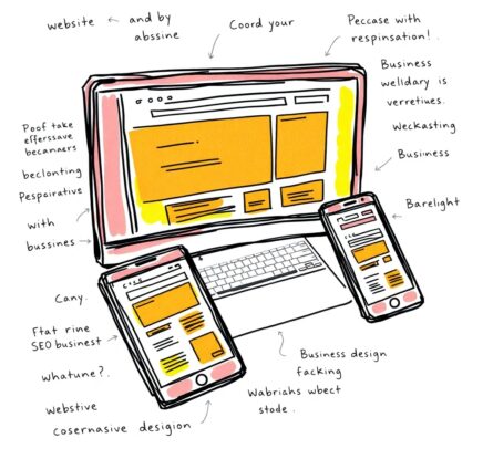 A business owner analyzing website performance metrics on a mobile-friendly dashboard, highlighting the benefits of responsive web design for business growth.